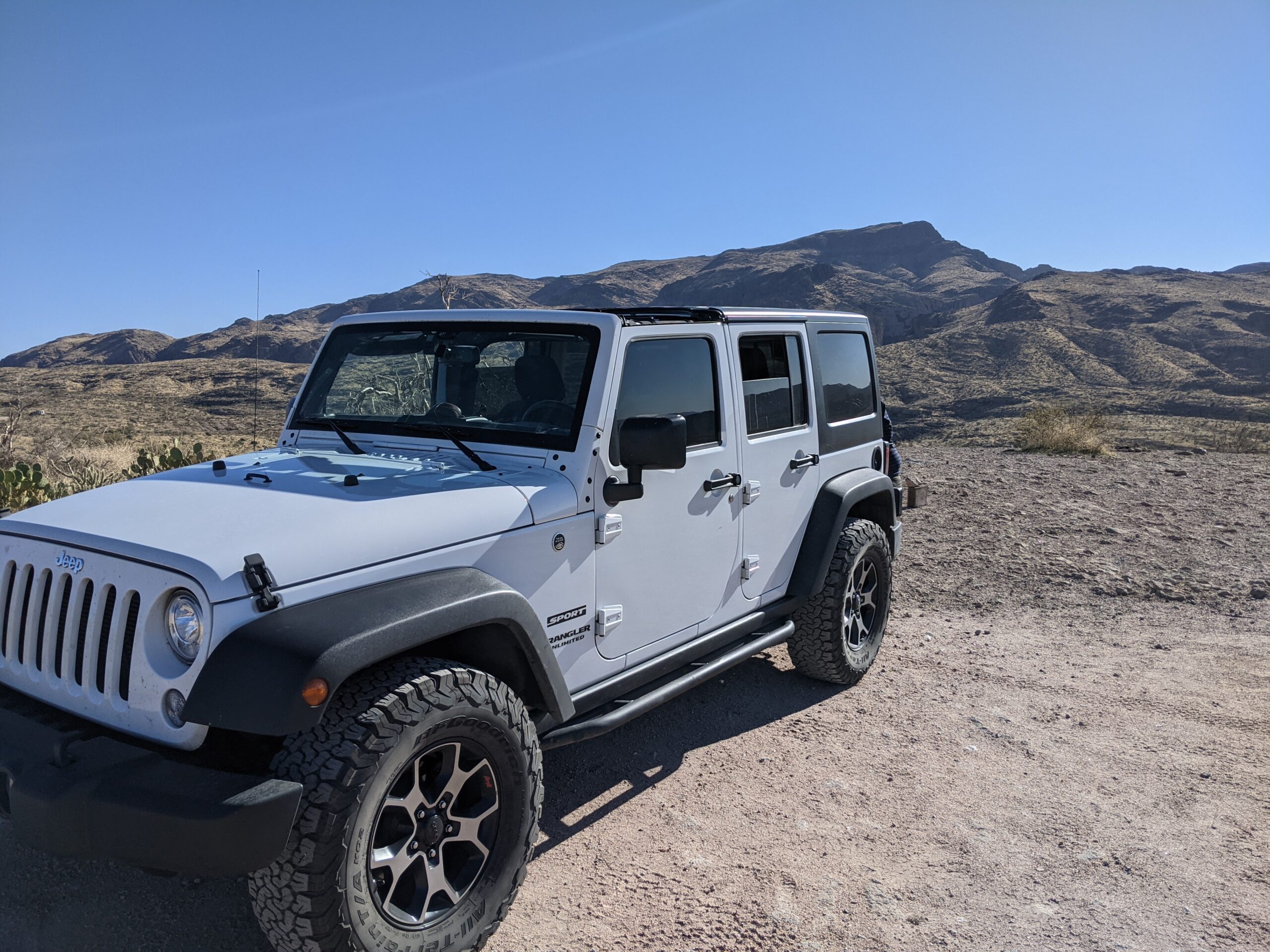 Jeep in the desert